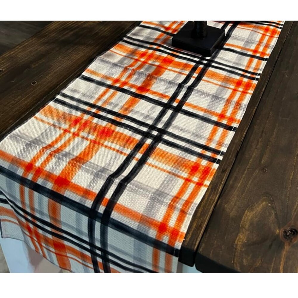 Fall Table Runner Halloween Decor Decorative Cloth Holiday Party Decoration 108"